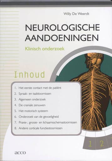 Neurologische aandoeningen. Klinisch onderzoek. + CD, Verzenden, Zo goed als nieuw, Willy De Weerdt