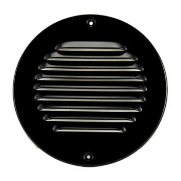 Aluminium rond schoepenrooster ZWART opbouw, Doe-het-zelf en Bouw, Verzenden, Nieuw