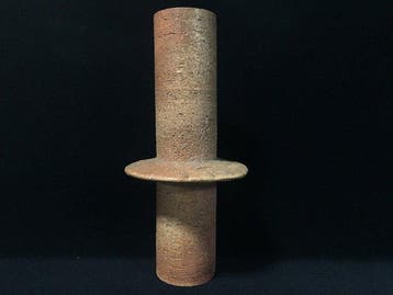 Japanese Bizen Ware (Bizen-yaki) Ceramic Flower Vase