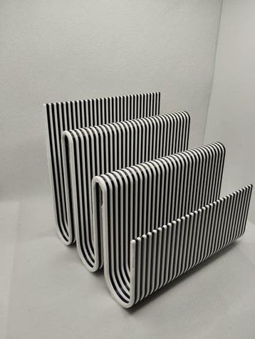 Tijdschriftenhouder - ABS - tweekleurig tijdschriftrek