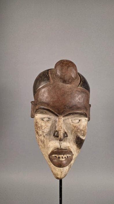 Houten masker - Kongo - DR Congo (Zonder minimumprijs), Antiquités & Art, Art | Art non-occidental