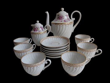 Lomonosov Imperial Porcelain Factory - Koffieservies voor 6