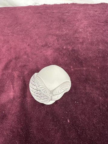 Lalique - René Lalique - Sculpture, Chouette - 9 cm -