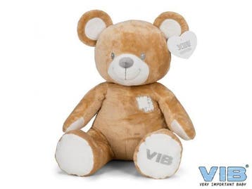 VIB Pluche Beer Zittend Groot 60cm Teddy Bruin, Ophalen of Verzenden, Nieuw