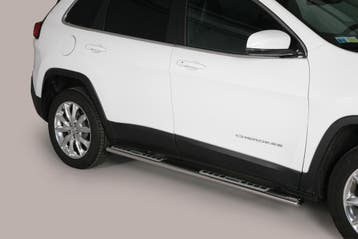 Side Bars | geschikt voor Jeep | Cherokee 14- 5d suv. | RVS, Verzenden