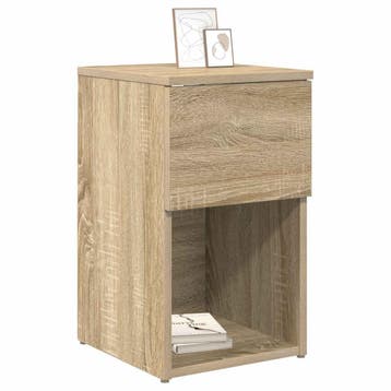 vidaXL Bedkast 2 st Sonoma Eiken 29 x 31,5 x 49 cm Bewerkt, Verzenden, Nieuw