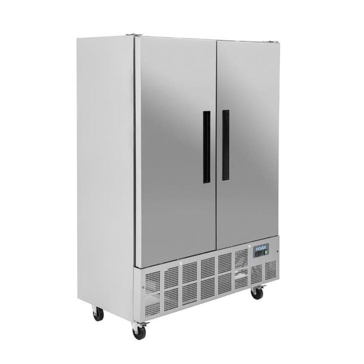 Polar G-serie 2-deurs slimline RVS vriezer 960 liter, Zakelijke goederen, Horeca | Keukenapparatuur, Koelen en Vriezen, Verzenden