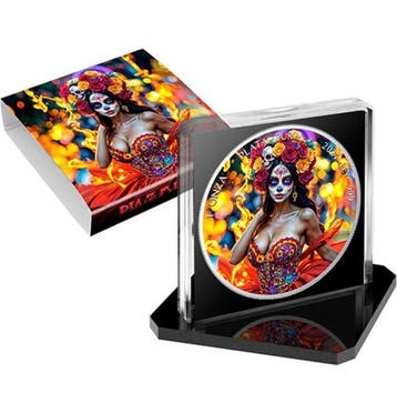 Mexico. 1 Onza 2024 Carnival - Dia de los Muertos , 1 Oz