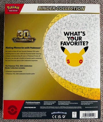 Pokémon - 1 Box - Pokémon 30th Celebration Binder Collection