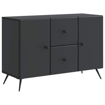 vidaXL Dressoir met lade Zwart 89 x 34,5 x 60 cm Bewerkt, Verzenden, Nieuw