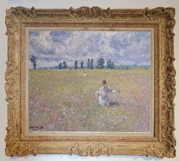 Chris van Dijk (1952) - Paysage près de Dijon