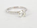 Verlovingsring - 14 karaat Witgoud - 1.13ct. tw. Diamant