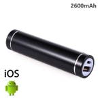 Cilinder 2600mAh Powerbank Noodaccu Batterij Oplader, Verzenden