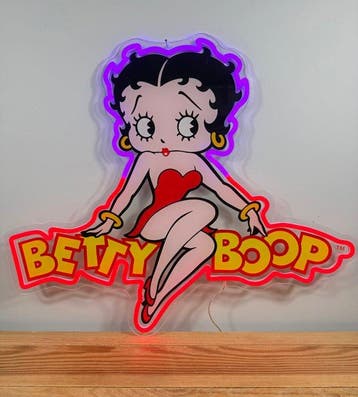 Betty Boop - Neonlichtbord - plexiglas