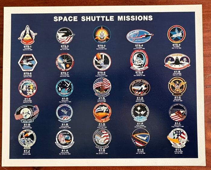NASA Navette spatiale – Collection de photographies, Antiek en Kunst, Antiek | Wandborden en Tegels