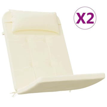 2x Adirondack stoelkussen creme | Retour Deal | Sla nu toe, Jardin & Terrasse, Verzenden