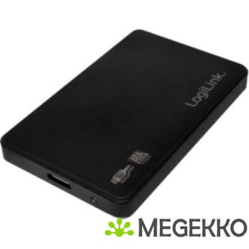 LogiLink UA0256 2.5  SATA behuizing USB zwart, Verzenden