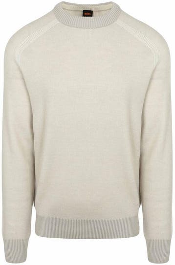 BOSS Trui Akajer Ecru maat Maat 52/54 (L) Heren, Vêtements | Hommes, Pulls & Vestes, Verzenden