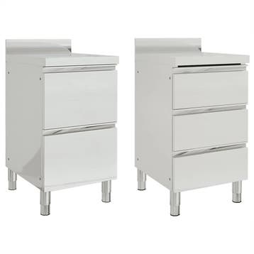 vidaXL Commerciële keukenkasten 2 stuks 50x60x96 cm, Verzenden