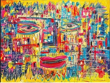 Nguyn V.L (1993) - Le regard du labyrinthe 60 80 cm