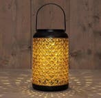 Solar lantern windlicht amber annas collection 12,5x12,5x20, Nieuw