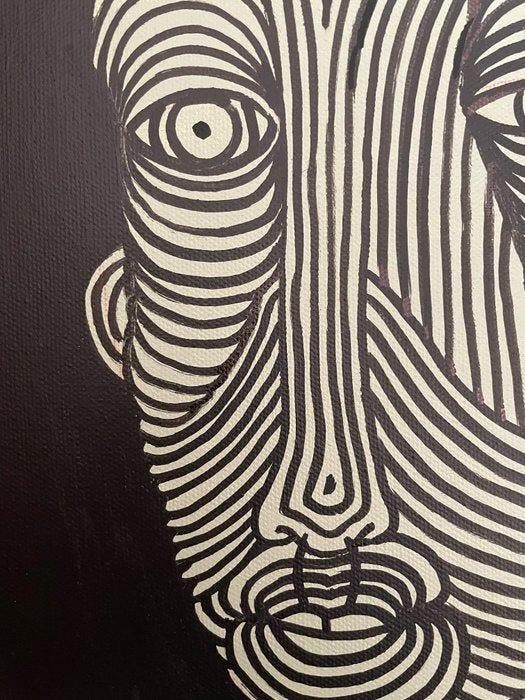 Fabien Delaube - Moai, Antiquités & Art, Art | Peinture | Moderne