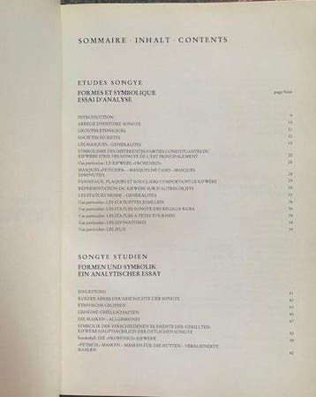 Jean Willy Mestach - ÉTUDES SONGYE. Formes et Symbolique.