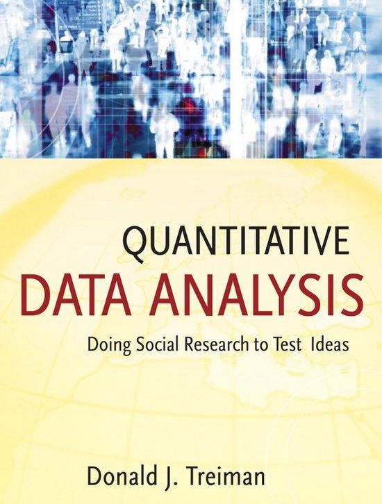 Quantitative Data Analysis 9780470380031 Donald J. Treiman, Livres, Langue | Anglais, Envoi