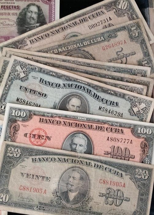 Monde. - 57 banknotes - various dates (Sans prix de réserve), Timbres & Monnaies, Billets de banque | Europe | Billets non-euro