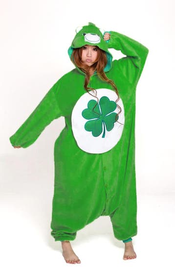 Onesie Troetelbeer Groen L-XL Troetelbeertjes Pak Kostuum Go, Ophalen of Verzenden, Nieuw