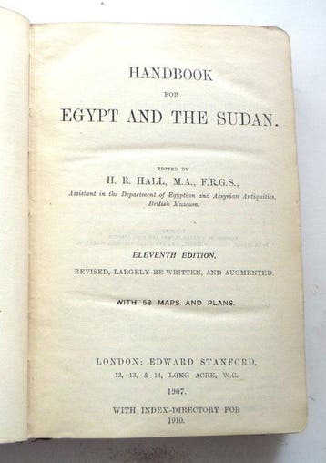 John Murray - Murrays Handbook Egypt & The Sudan 1907 -