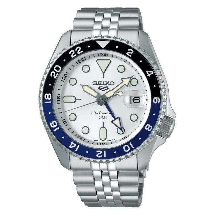Seiko - 5 Sport GMT SKX Dial Silver Automatico - SSK033K1 -, Bijoux, Sacs & Beauté, Montres | Hommes