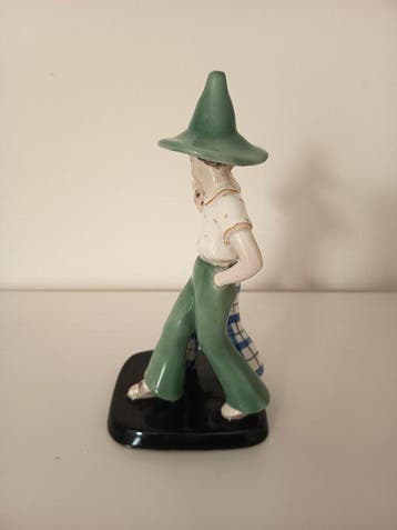 Goldscheider - Figurine - Coppia di bambini con cappello, Antiek en Kunst
