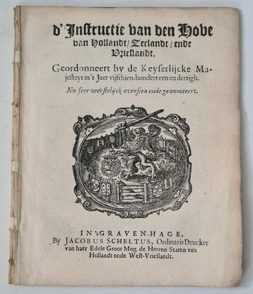 Jean Du Blioul - Instructie van den Hove van Hollandt