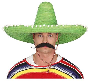Sombrero Groen 60cm, Hobby en Vrije tijd, Feestartikelen, Verzenden, Nieuw