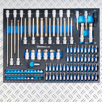 Datona Gereedschapsset 297-delig in carbon look softmodules, Ophalen of Verzenden