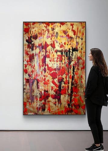 Micha Lenartowicz - Red Vibes - XXL, Antiquités & Art