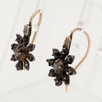 Zonder minimumprijs - Oorbellen - 14 karaat Roségoud, Zilver, Handtassen en Accessoires, Oorbellen, Nieuw