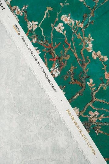 5,20 x 1,40 meter TexStilArt - Van Gogh ALMOND BLUE -