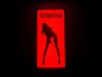 Amsterdams Red-lights District , Striptease licht reclame