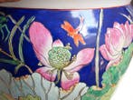 Pot de fleurs - Porcelaine - émail peint à la main