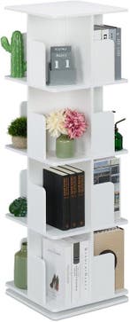 2dekans | draaibare boekenkast - 4 etages - 125,5 x 39 x 39, Ophalen of Verzenden, Nieuw
