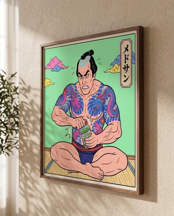 MEDSAN - Pickle Samurai () - UNIQUE WORK, Antiek en Kunst, Kunst | Designobjecten