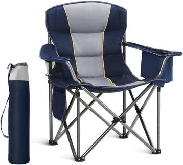 Campingstoel met koeltas | Retour deal | Snel weg!, Verzenden, Zo goed als nieuw, Campingstoel