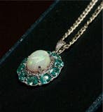 Sans prix de réserve - Bracelet Argent 925 Opale - Topaze, Bijoux, Sacs & Beauté