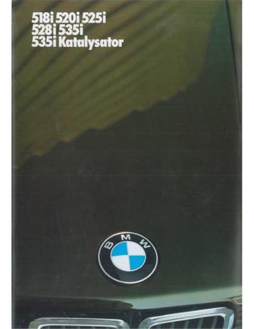 1985 BMW 5 SERIE BROCHURE DUITS, Ophalen of Verzenden, Nieuw