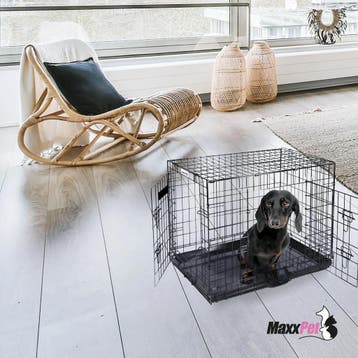MaxxPet Hondenbench opvouwbaar 107x70x78cm (Hondenbenches), Dieren en Toebehoren, Hondenbenches, Ophalen of Verzenden, Nieuw