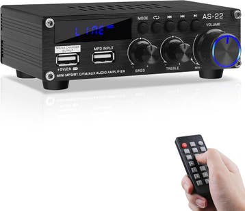 AS-22 HiFi Stereo Versterker | Retour deal | Knallerprijs, Overige merken, Verzenden, Zo goed als nieuw, 60 tot 120 watt