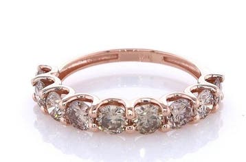 Zonder minimumprijs - Ring - 14 karaat Roségoud - 1.68ct.