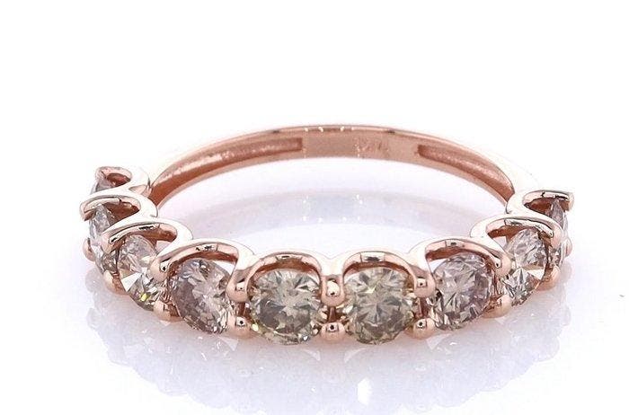 Zonder minimumprijs - Ring - 14 karaat Roségoud - 1.68ct., Bijoux, Sacs & Beauté, Bagues